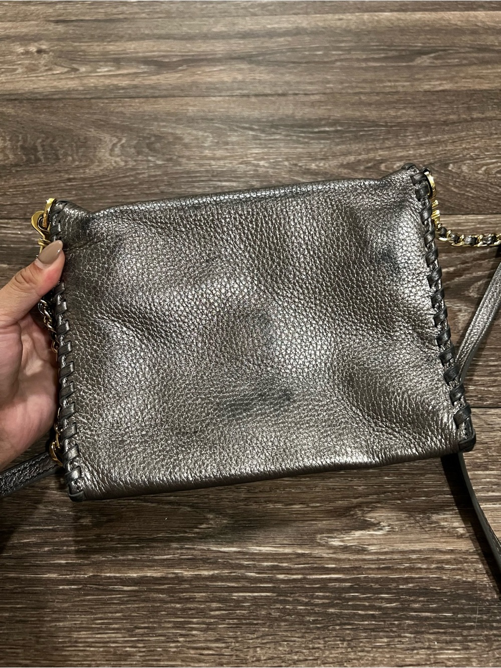 Tory Burch Marion Metallic Combo Crossbody Bag - Picture 5 of 10